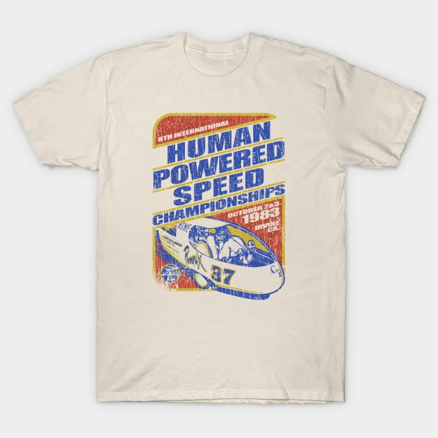 Human Powered Speed Championships 1983 T-Shirt by JCD666